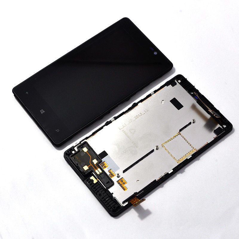 4.3 Inches Nokia LCD Screen For  Lumia 820  LCD With Digitizer  Black